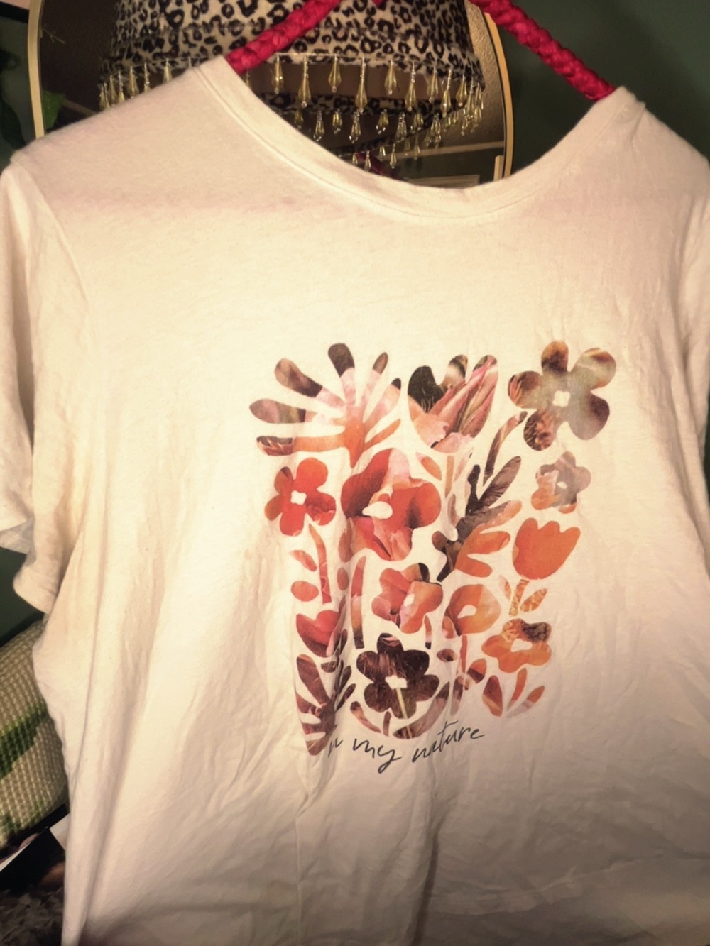 Old Navy White Tee with Navy Logo